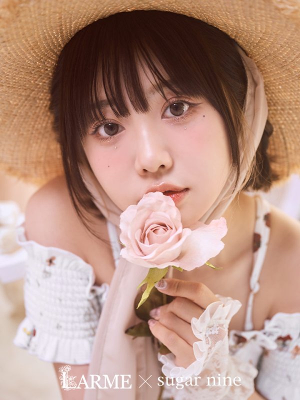 画像2: 【即日発送】【ビキニ】【水着】オフショルビキニ /花柄/シャーリング/ニット/2点セット[YMT] (2)