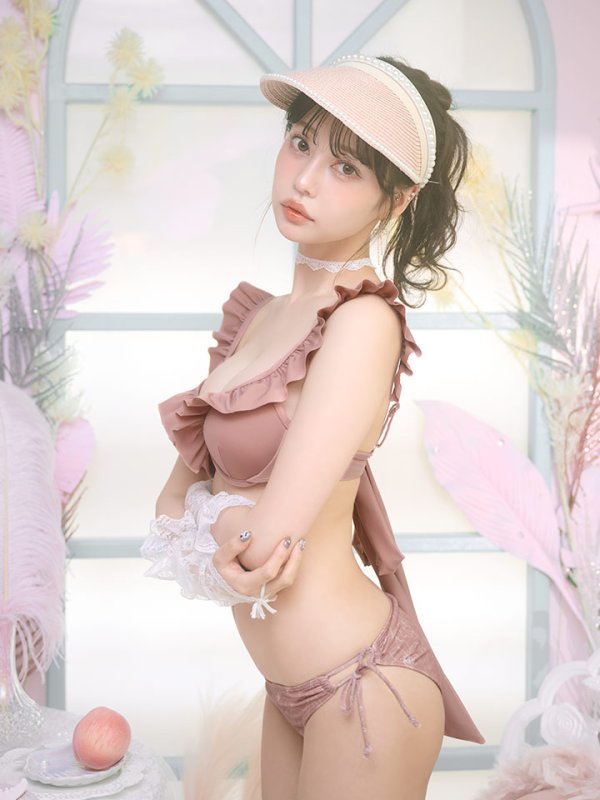 画像10: 【即日発送】【ビキニ】【水着】ニュアンス花柄フリル水着(MG-SN003)[YMT] (10)