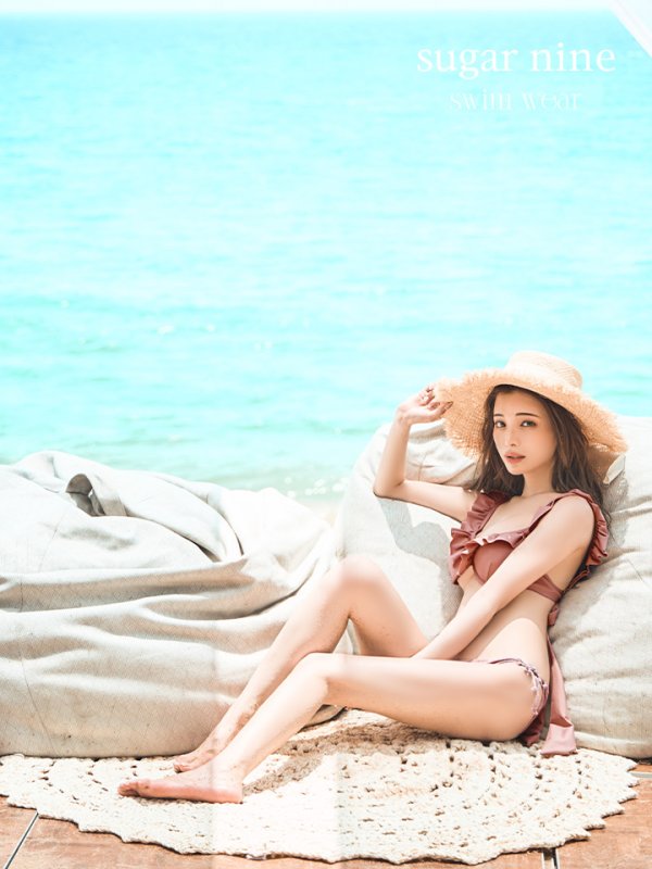 画像4: 【即日発送】【ビキニ】【水着】ニュアンス花柄フリル水着(MG-SN003)[YMT] (4)