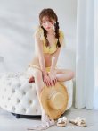 画像15: 【ビキニ】【水着】チュールリボン バストアップ ビキニ 2点セット[YMT]【一部予約 / 5月下旬-6月中旬発送予定】 (15)