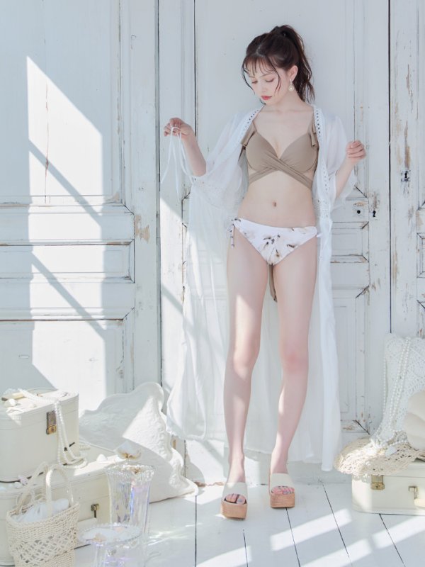 画像12: 【即日発送】【ビキニ】【水着】クロスカットフリルビキニ[YMT][M212-HS-23NN] (12)