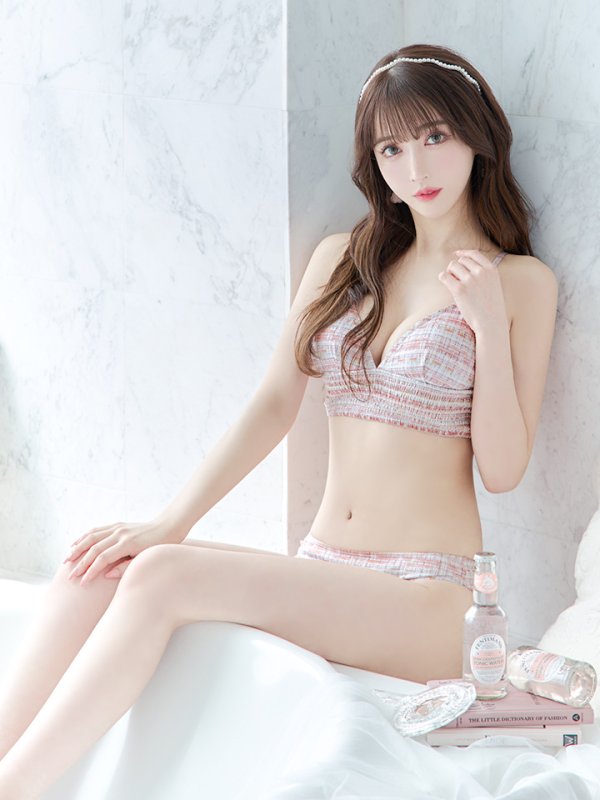 画像11: 【即日発送】【水着セール】【ビキニ】【水着】 ツイードプリント トライアングル ビキニ 2点セット[YMT] (11)