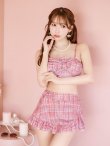 画像10: 【即日発送】【ビキニ】【水着】ツイード柄ビッグリボンビキニ 2点セット[YMT] (10)