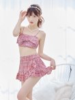 画像34: 【即日発送】【ビキニ】【水着】ツイード柄ビッグリボンビキニ 2点セット[YMT] (34)