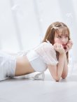 画像30: 【ノベルティ対象】【即日発送！】【ビキニ】ドットシアースリーブスカート付きビキニ 3点セット【水着】[YMT] (30)