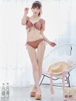 画像17: 【ノベルティ対象】【即日発送！】【ビキニ】ドットシアースリーブスカート付きビキニ 3点セット【水着】[YMT] (17)