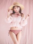 画像31: 【予約商品/6月下旬発送予定】【ビキニ】【水着】ショルダー紐シンプルビキニ 2点セット（MG-K018）[YMT] (31)