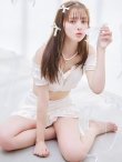 画像28: 【ビキニ】【水着】袖付きシャーリングトップス 4点セット【予約 / 7月上旬発送予定】[YMT] (28)