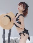 画像17: 【即日発送！】【ビキニ】バックリボン肩フリルツイード柄ビキニ 2点セット【水着】[YMT] (17)