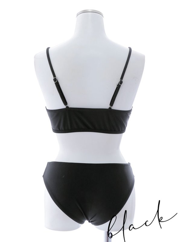 画像22: 【即日発送!】【ビキニ】【水着】レースアップトライアングルビキニ 2点セット[YMT] (22)