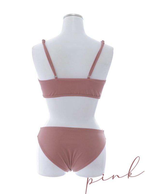 画像24: 【即日発送!】【ビキニ】【水着】レースアップトライアングルビキニ 2点セット[YMT] (24)