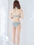 画像31: 【ビキニ】【水着】ホルターネックリブシンプルビキニ 2点セット【予約/7月上旬発送予定】[YMT] (31)
