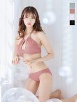 画像36: 【ビキニ】【水着】ホルターネックリブシンプルビキニ 2点セット【予約/7月上旬発送予定】[YMT] (36)