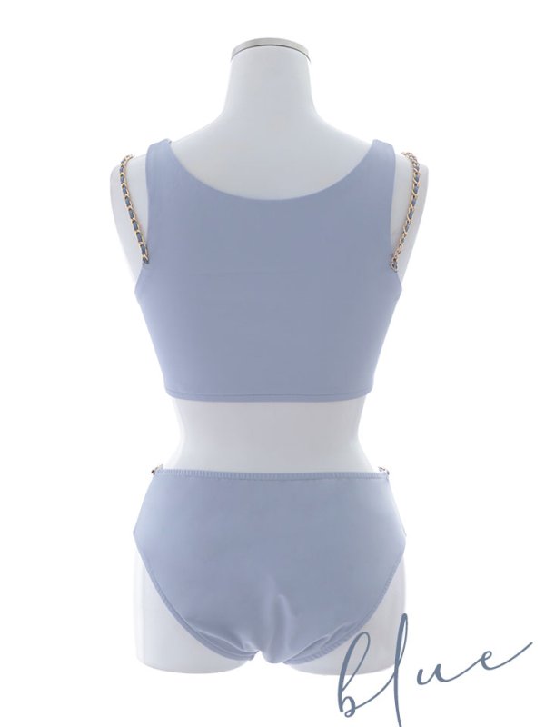 画像36: 【即日発送】【ビキニ】【水着】バストオープン＆ジップチェーンビキニ 2点セット[YMT] (36)