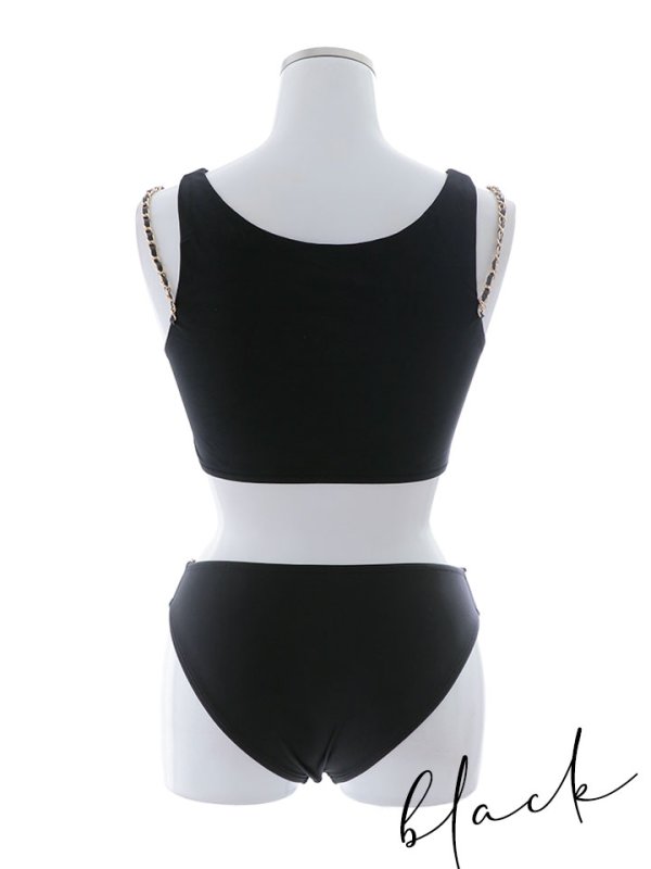 画像38: 【即日発送】【ビキニ】【水着】バストオープン＆ジップチェーンビキニ 2点セット[YMT] (38)