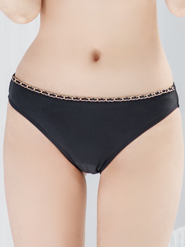 画像34: 【即日発送】【ビキニ】【水着】バストオープン＆ジップチェーンビキニ 2点セット[YMT] (34)