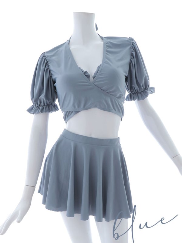 画像33: 【即日発送】【ビキニ】【水着】羽織＆スカート付き4WAYビキニ 4点セット[YMT] (33)