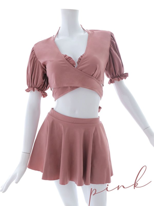 画像42: 【即日発送】【ビキニ】【水着】羽織＆スカート付き4WAYビキニ 4点セット[YMT] (42)