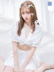 画像2: 【ビキニ】【水着】羽織＆スカート付き4WAYビキニ 4点セット【一部予約 / 7月上旬発送予定】[YMT] (2)