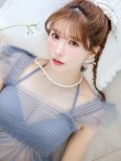 画像15: 【即日発送】【ビキニ】【水着】シアーチュニック付きハイウエストビキニ 3点セット[YMT] (15)