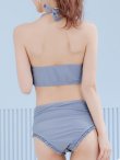 画像30: 【即日発送】【ビキニ】【水着】シアーチュニック付きハイウエストビキニ 3点セット[YMT] (30)