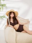 画像31: 【即日発送】【ビキニ】【水着】シアーチュニック付きハイウエストビキニ 3点セット[YMT] (31)