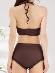 画像42: 【即日発送】【ビキニ】【水着】シアーチュニック付きハイウエストビキニ 3点セット[YMT] (42)