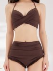 画像44: 【即日発送】【ビキニ】【水着】シアーチュニック付きハイウエストビキニ 3点セット[YMT] (44)