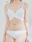 画像33: 【ノベルティ対象】【予約 / 6月中旬発送予定】【ビキニ】【水着】バッククロスリボンワンカラービキニ 2点セット [YMT] (33)