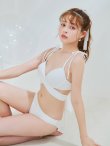 画像16: 【ノベルティ対象】【予約 / 6月中旬発送予定】【ビキニ】【水着】バッククロスリボンワンカラービキニ 2点セット [YMT] (16)