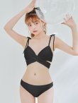 画像7: 【ノベルティ対象】【予約 / 6月中旬発送予定】【ビキニ】【水着】バッククロスリボンワンカラービキニ 2点セット [YMT] (7)
