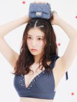 画像20: 【予約 / 7月上旬発送予定】【ビキニ】【水着】ショルダーリボンスタッズフリルビキニ 2点セット [YMT] (20)