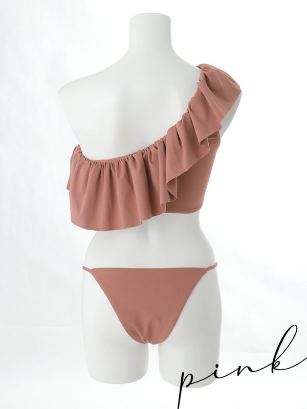 画像29: 【即日発送】【ビキニ】【水着】ワンショルフリルビキニ 2点セット [YMT] (29)