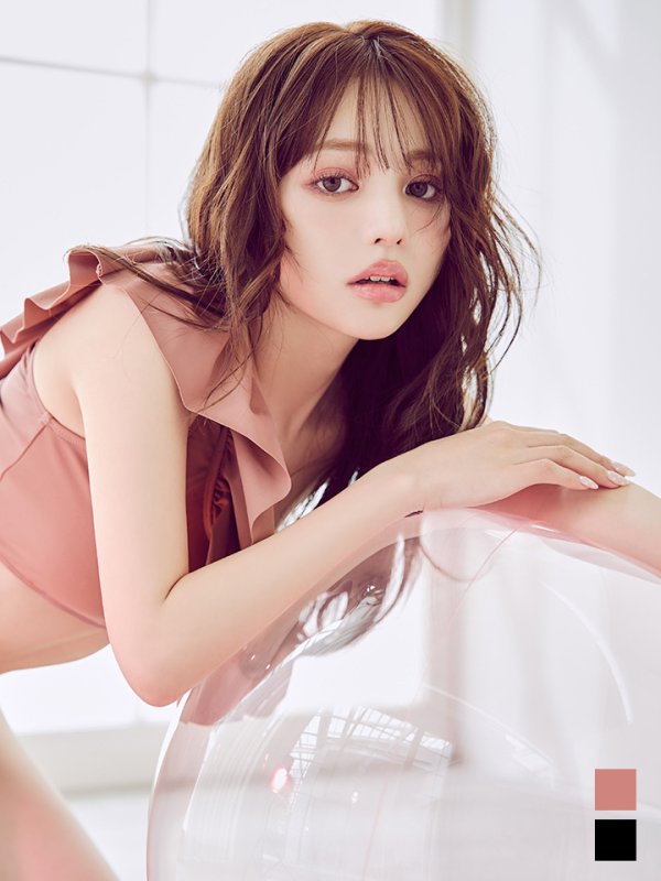 画像2: 【即日発送】【ビキニ】【水着】ワンショルフリルビキニ 2点セット [YMT] (2)