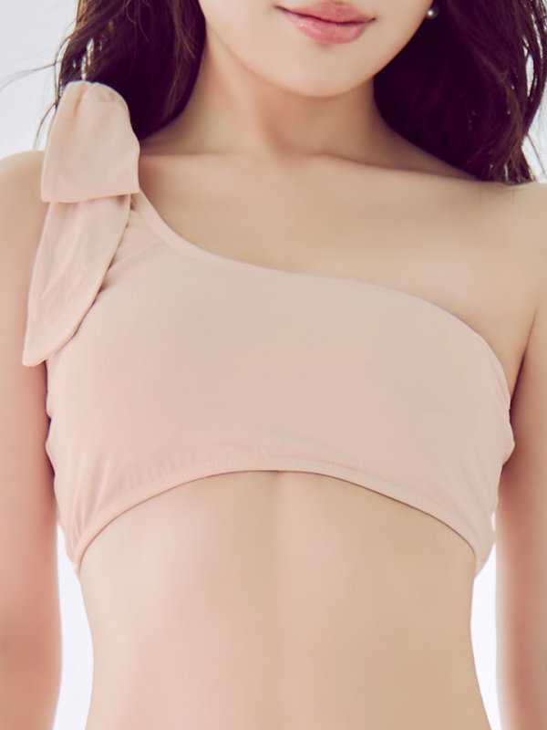 画像21: 【即日発送】【ビキニ】【水着】ワンショルリボンビキニ 2点セット [YMT] (21)