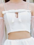 画像24: 【ビキニ】【水着】フリルティアードチュールリボンビキニ 3点セット[YMT] (24)