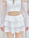 画像22: 【ビキニ】【水着】フリルティアードチュールリボンビキニ 3点セット[YMT] (22)