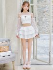 画像7: 【ビキニ】【水着】フリルティアードチュールリボンビキニ 3点セット[YMT] (7)