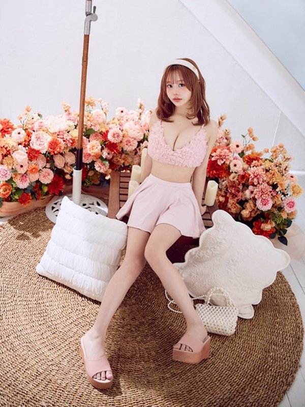 画像7: 【即日発送】【MISTREASS×sugarコラボビキニ】【水着】チュールフレアスカートビキニ 3点セット[YMT] (7)