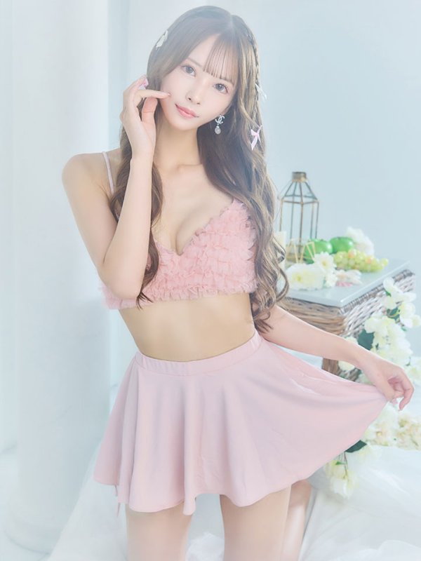 画像5: 【即日発送】【MISTREASS×sugarコラボビキニ】【水着】チュールフレアスカートビキニ 3点セット[YMT] (5)