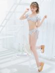画像13: 【予約 / 6月下旬発送予定】【ビキニ】【水着】ドットリボン2WAYビキニ 2点セット [YMT] (13)
