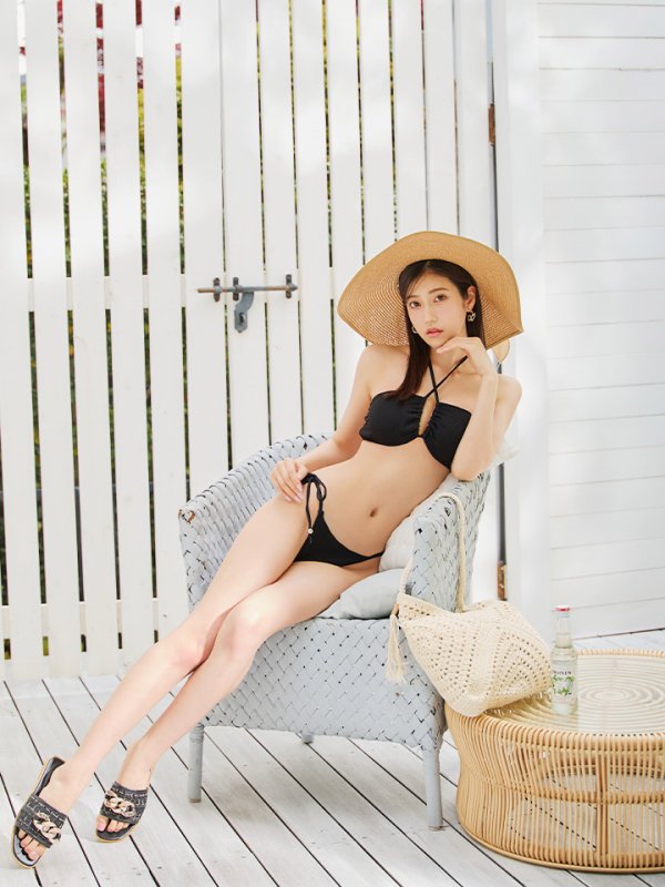 画像15: 【即日発送】【ビキニ】【水着】ホルターネックヘルシービキニ 2点セット[YMT] (15)