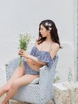 画像30: 【予約 / 6月下旬発送予定】【ビキニ】【水着】ビジューオフショルダーフリルビキニ 2点セット[YMT] (30)
