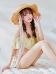 画像15: 【予約 / 6月下旬発送予定】【ビキニ】【水着】ビジューオフショルダーフリルビキニ 2点セット[YMT] (15)
