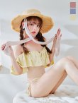 画像4: 【予約 / 6月下旬発送予定】【ビキニ】【水着】ビジューオフショルダーフリルビキニ 2点セット[YMT] (4)