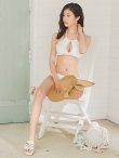 画像14: 【予約 / 6月上旬発送予定】【ビキニ】【水着】アーガイル風バストアップホルターネックビキニ 2点セット [YMT] (14)