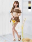 画像2: 【ノベルティ対象】【予約 / 6月下旬-7月上旬発送予定】【ビキニ】【水着】オフショルフレアスカートビキニ  4点セット[YMT]M274 (2)