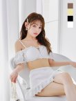 画像5: 【ノベルティ対象】【予約 / 6月下旬-7月上旬発送予定】【ビキニ】【水着】オフショルフレアスカートビキニ  4点セット[YMT]M274 (5)