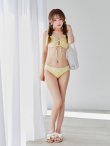 画像21: 【予約 / 6月下旬発送予定】【ビキニ】【水着】 ビジューギャザーフロントリボンビキニ ビキニ 2点セット[YMT] (21)