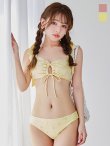 画像6: 【予約 / 6月下旬発送予定】【ビキニ】【水着】 ビジューギャザーフロントリボンビキニ ビキニ 2点セット[YMT] (6)